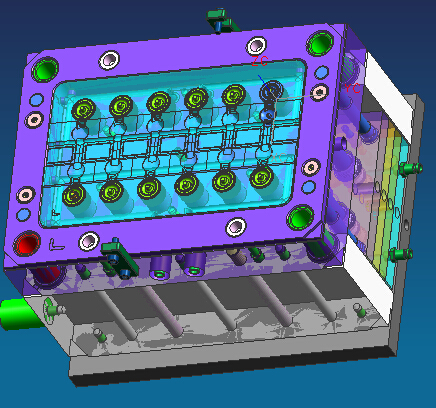  瓶盖模具3D 